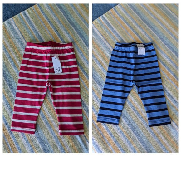 ⭐ 🆕 Lot of 2 NEW GAP leggings size 3-6m - Picture 1 of 7